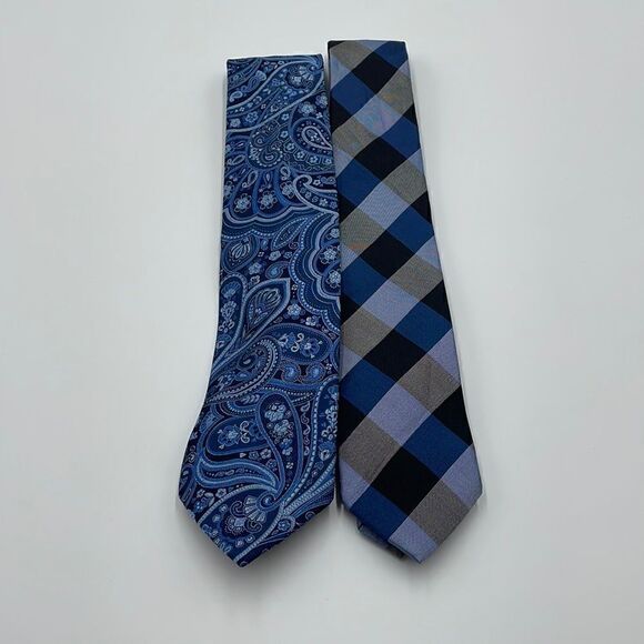 Bundle of two blue stafford neckties - Picture 1 of 6